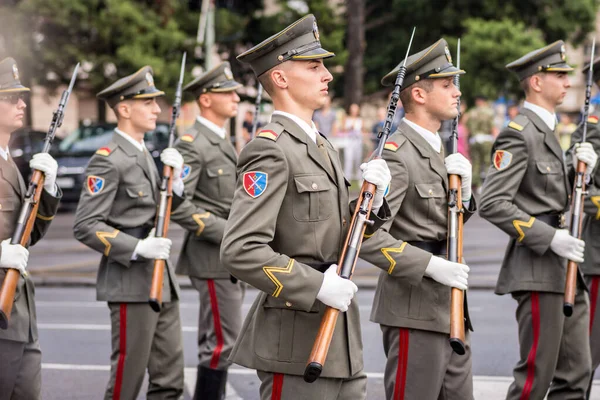 Belgrad Serbia Września 2018 Promocja Najmłodszych Oficerów Armii Serbskiej Ceremonia — Zdjęcie stockowe