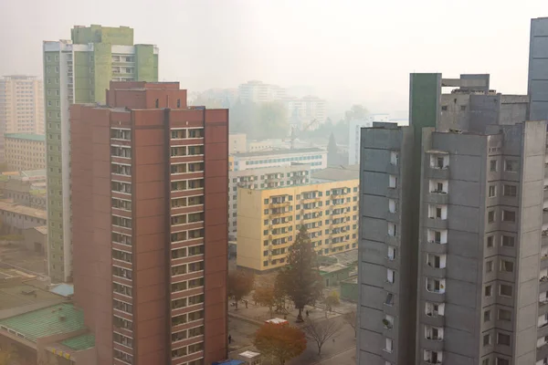Pyongyang Dpr Corea Noviembre 2015 Bloques Apartamentos Pyongyang Capital Corea —  Fotos de Stock