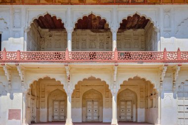 Diwan-i-Khas (Özel Seyirciler Salonu) pavyonu Agra Kalesi, Uttar Pradesh, Hindistan
