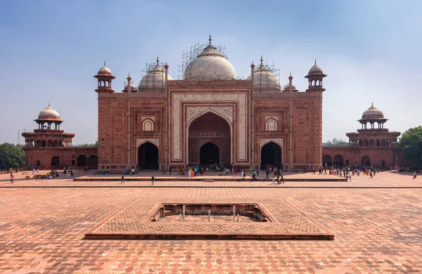 Mehmaan Khana Edificio Lado Este Del Mausoleo Taj Mahal Construido — Foto de Stock