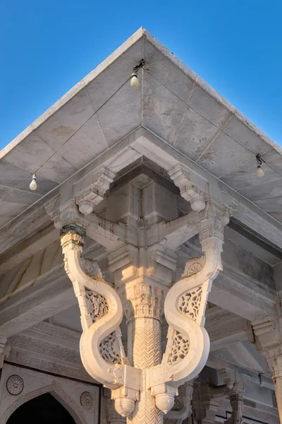 Στοιχεία Πρόσοψης Στον Τάφο Του Salim Chishti Στο Fatehpur Sikri — Φωτογραφία Αρχείου