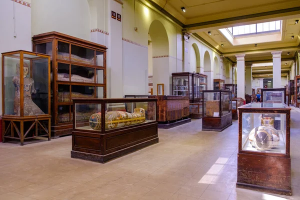 2019年5月25日 埃及古物博物馆 埃及博物馆 的内部 在埃及首都开罗收藏了世界上最大的古埃及古物收藏 — 图库照片
