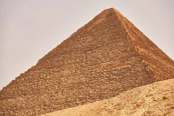 Grande Pirâmide Gizé Pirâmide Khufu Pirâmide Cheops Complexo Pirâmide Gizé — Fotografia de Stock