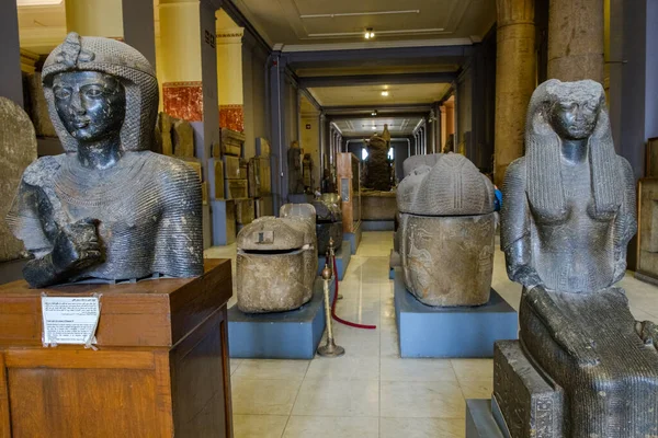 Cairo Egito Maio 2019 Interior Museu Antiguidades Egípcias Museu Egípcio — Fotografia de Stock