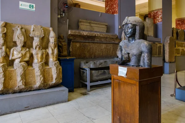 Cairo Egito Maio 2019 Interior Museu Antiguidades Egípcias Museu Egípcio — Fotografia de Stock