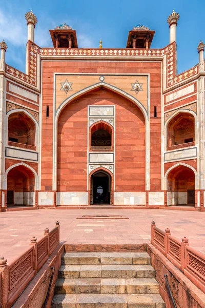 Tumba Humayun Mausoleo Del Emperador Mogol Humayun Nueva Delhi India — Foto de Stock