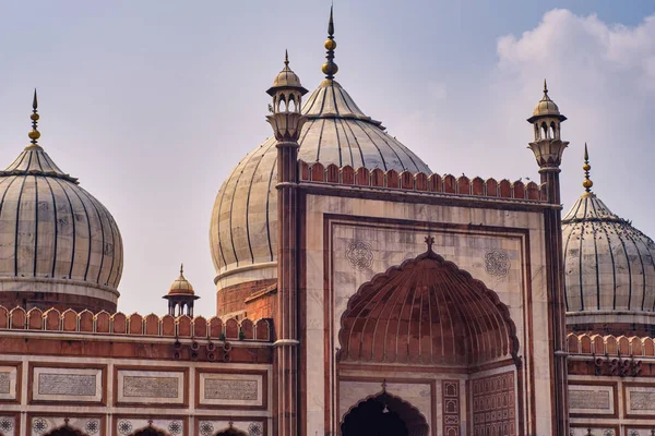 インド最大のモスクの一つ 旧デリーのジャマ マスジド モスクマジッド ジャハーン — ストック写真