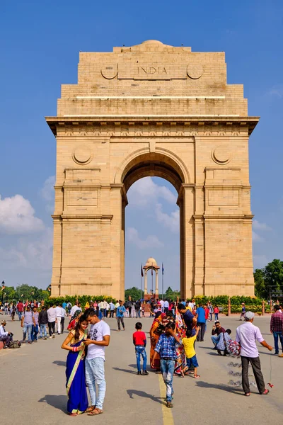 Nueva Delhi India Septiembre 2019 Monumento Guerra Puerta India Nueva — Foto de Stock