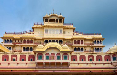 Hindistan, Rajasthan 'daki Jaipur Şehir Sarayı' nda Chandra Mahal.