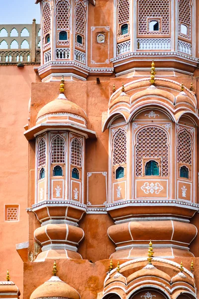 Обличчя Деталей Палацу Хава Махала Джайпурі Раджастан Індія — стокове фото
