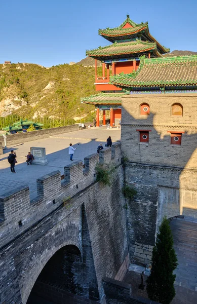 Peking China Oktober 2018 Chinesische Mauer Juyongguan Juyong Pass Bezirk — Stockfoto