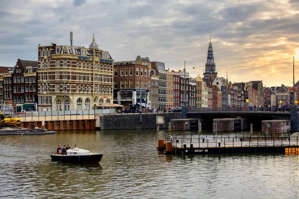 Amsterdam Netherlands October 2018 Cityscape Amsterdam Capital Netherlands Its Iconic — Stock Photo, Image