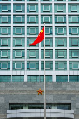 Macau (Macao SAR) / Çin - 26 Temmuz 2015: Macao Garnizon Halk Kurtuluş Ordusu Genel Merkezi