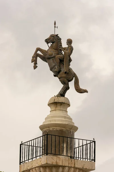 Macao Macao Sar Kina Juli 2015 Staty Julius Caesar Häst — Stockfoto
