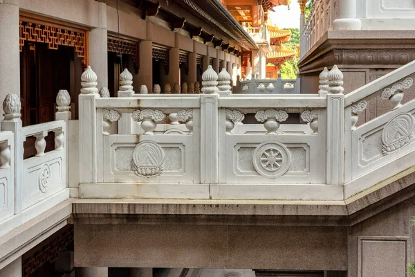 Zabytkowy Kompleks Świątyni Buddyjskiej Jingan Temple West Nanjing Road Centrum — Zdjęcie stockowe