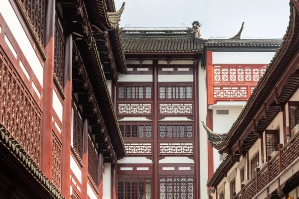 Historic Buddhist Temple Complex Jingan Temple West Nanjing Road Downtown — Stock Photo, Image