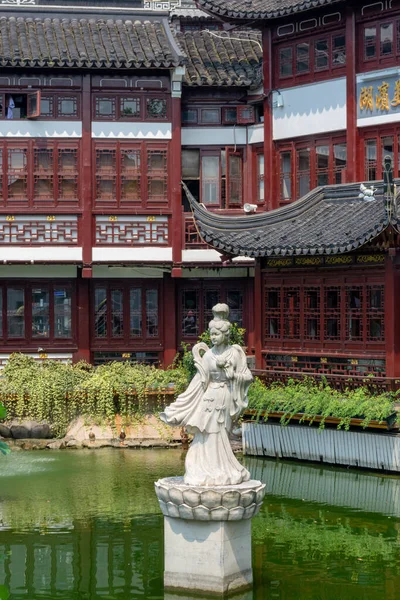 Histórico Complejo Templos Budistas Jingan Temple West Nanjing Road Centro — Foto de Stock