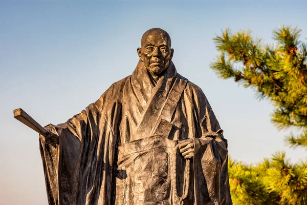 Miyajima Hiroshima Prefecture Japan December 2017 Statue Taira Kiyomori 12Th — Stock Photo, Image