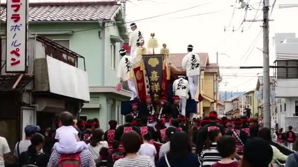 Tajiri Osaka Japan Oktober 2017 Feier Des Traditionellen Herbstfestes Tajiri — Stockvideo