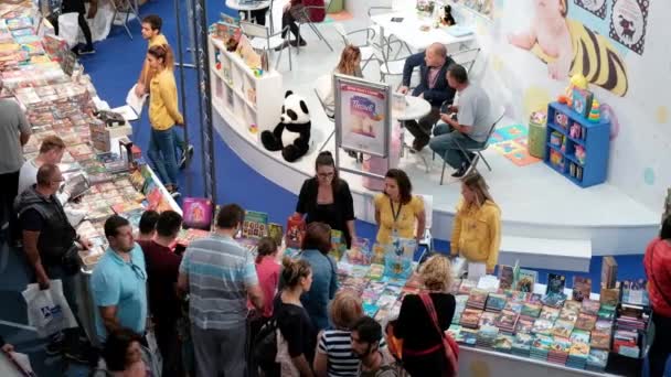 Belgrad Serbien Oktober 2019 Internationale Belgrader Buchmesse Vom Bis Oktober — Stockvideo