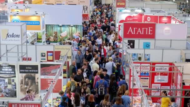 Belgrado Serbia Octubre 2019 64ª Feria Internacional Del Libro Belgrado — Vídeo de stock