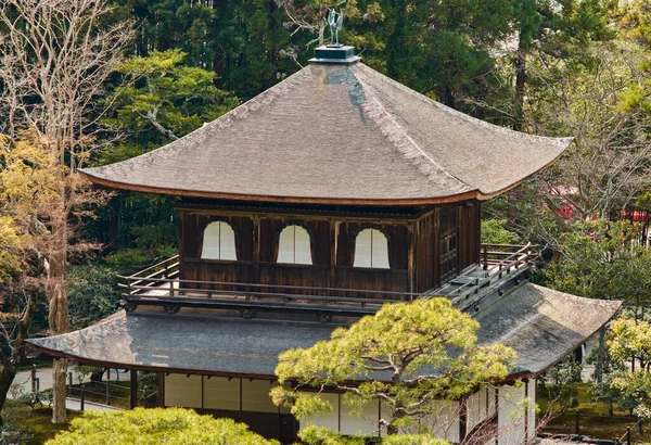 Templo Ginkaku Del Pabellón Plata Templo Zen Sala Sakyo Kyoto — Foto de Stock