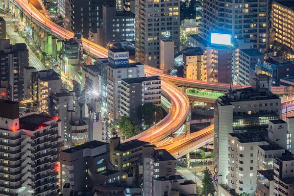 Tokio Stedelijke Stadsgezicht Nachts Uitzicht Vanaf Roppongi Hills Mori Tower — Stockfoto