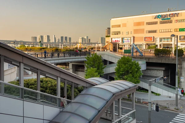 Tokio Japonia Kwietnia 2018 Centrum Handlowe Aqua City Odaiba Sztucznej — Zdjęcie stockowe