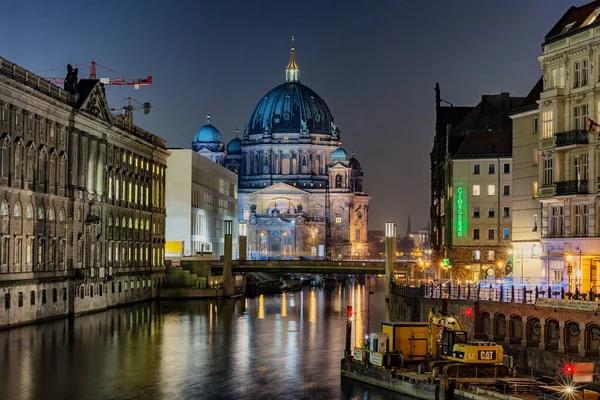 Berlín Alemania Febrero 2017 Catedral Berlín Berliner Dom Museumsinsel Centro — Foto de Stock