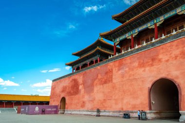 Pekin / Çin - 11 Haziran 2015: Çin 'in Pekin kentindeki Saray Müzesi (Yasak Şehir)