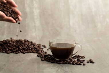 Kahve çekirdekleri güzel kokuyor. Sabah uyanmak için içiyorlar.