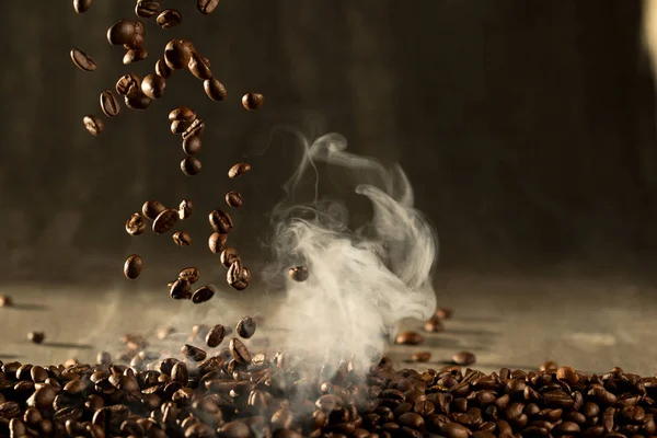 Kaffeebohnen Guter Geruch Aroma Trinken Morgen Zum Aufwachen — Stockfoto