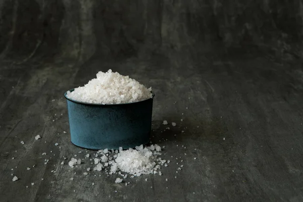 salt food ingrient for cooking on table stone background