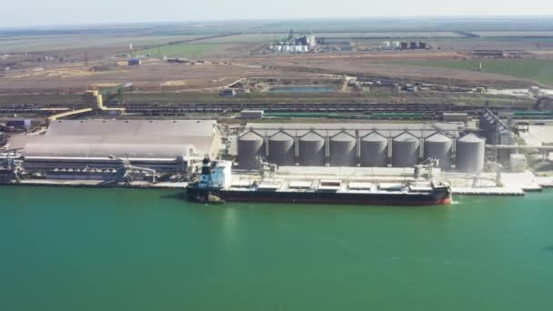Odessa Ucrania Marzo 2019 Logística Del Puerto Industrial Comercial Marítimo — Vídeo de stock