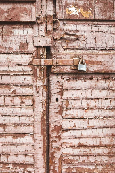 Dřevěné Pozadí Textura Pozůstatky Staré Popraskané Barvy Staré Dřevěné Dveře — Stock fotografie