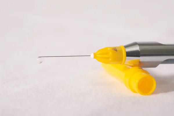 Syringe Dentist Drop Liquid — Stock Photo, Image