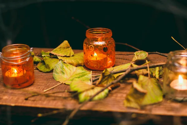 Cadılar Bayramı için güzel sonbahar arka plan — Stok fotoğraf