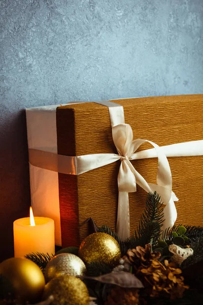 아름 다운 크리스마스 선물 상자가 — 스톡 사진