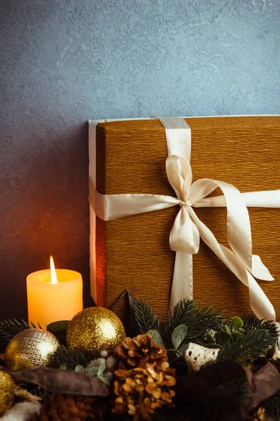 아름 다운 크리스마스 선물 상자가 — 스톡 사진