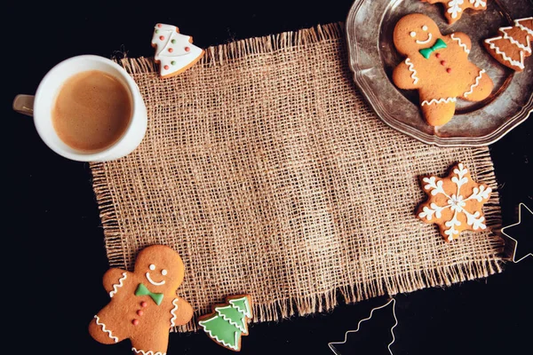 美しいクリスマス背景クッキー — ストック写真