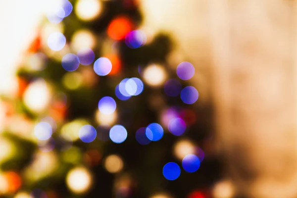 Gyönyörű homályos karácsonyfa — Stock Fotó