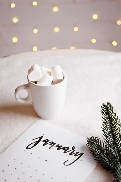 Marshmallows in white Cup — Stock Photo, Image