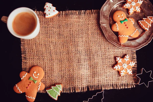 Beautiful Christmas background cookies — Stock Photo, Image