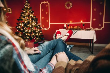  Şöminenin yanında istirahat severler