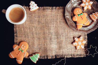 Güzel Noel arka plan kurabiyeleri