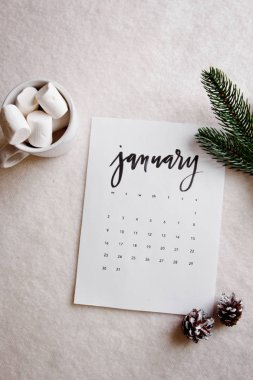 Marshmallow ile Noel arka plan 