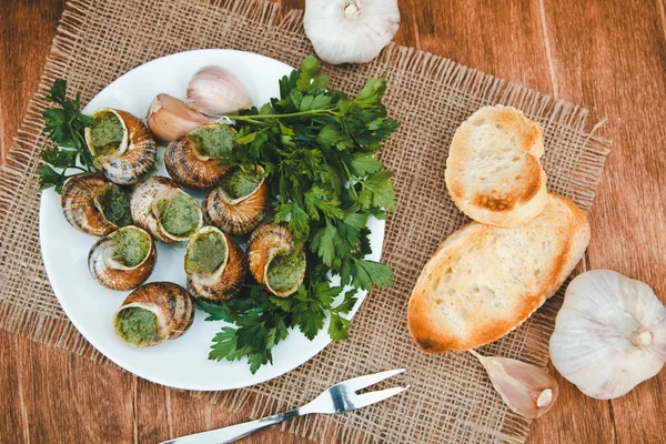 Escargots de Bourgogne - Snails — Stock Fotó