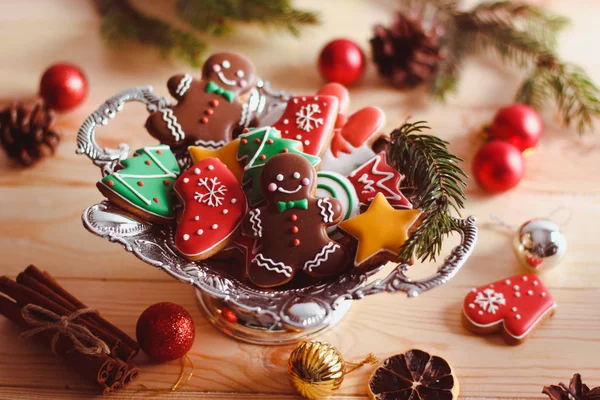 Weihnachten selbst gebackene Lebkuchen — Stockfoto