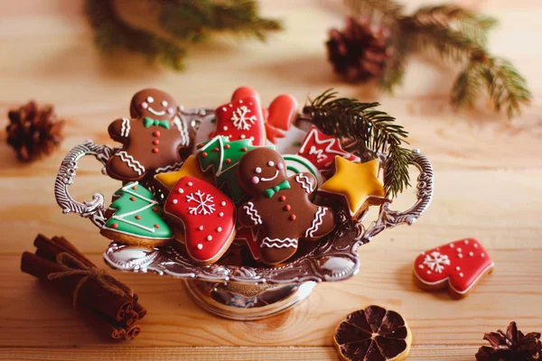 Weihnachten selbst gebackene Lebkuchen — Stockfoto