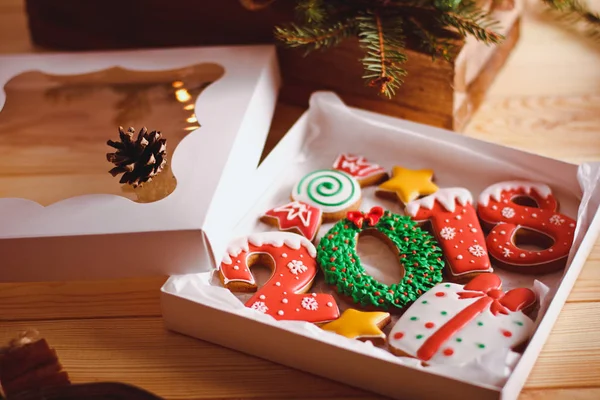 Weihnachten selbst gebackene Lebkuchen — Stockfoto